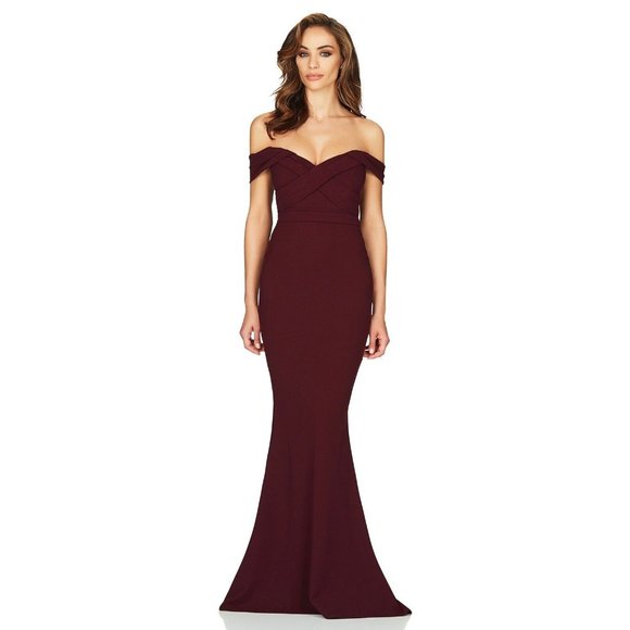 Nookie Dresses & Skirts - Nookie Camille Gown Wine Deep Red Long